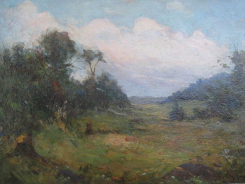 Creator:Edmond Dyonnet A forest meadow oil painting picture